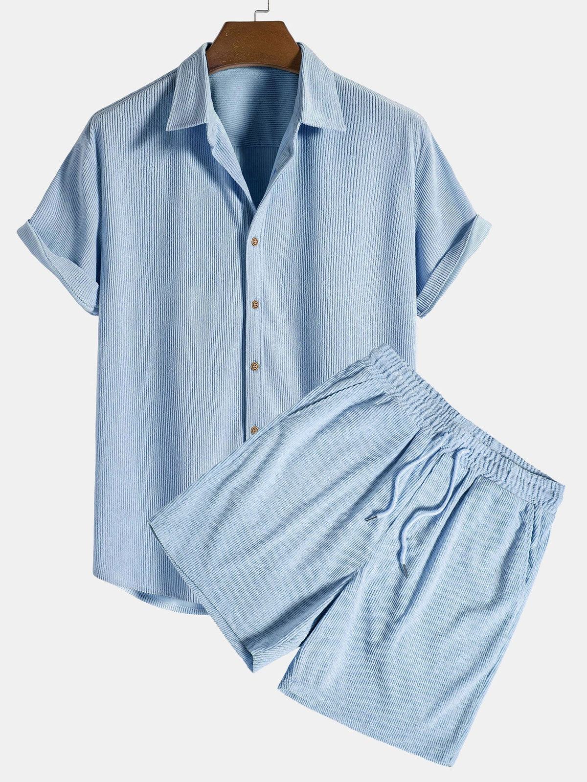 Men’s Short Sleeve Shirt and Shorts Set