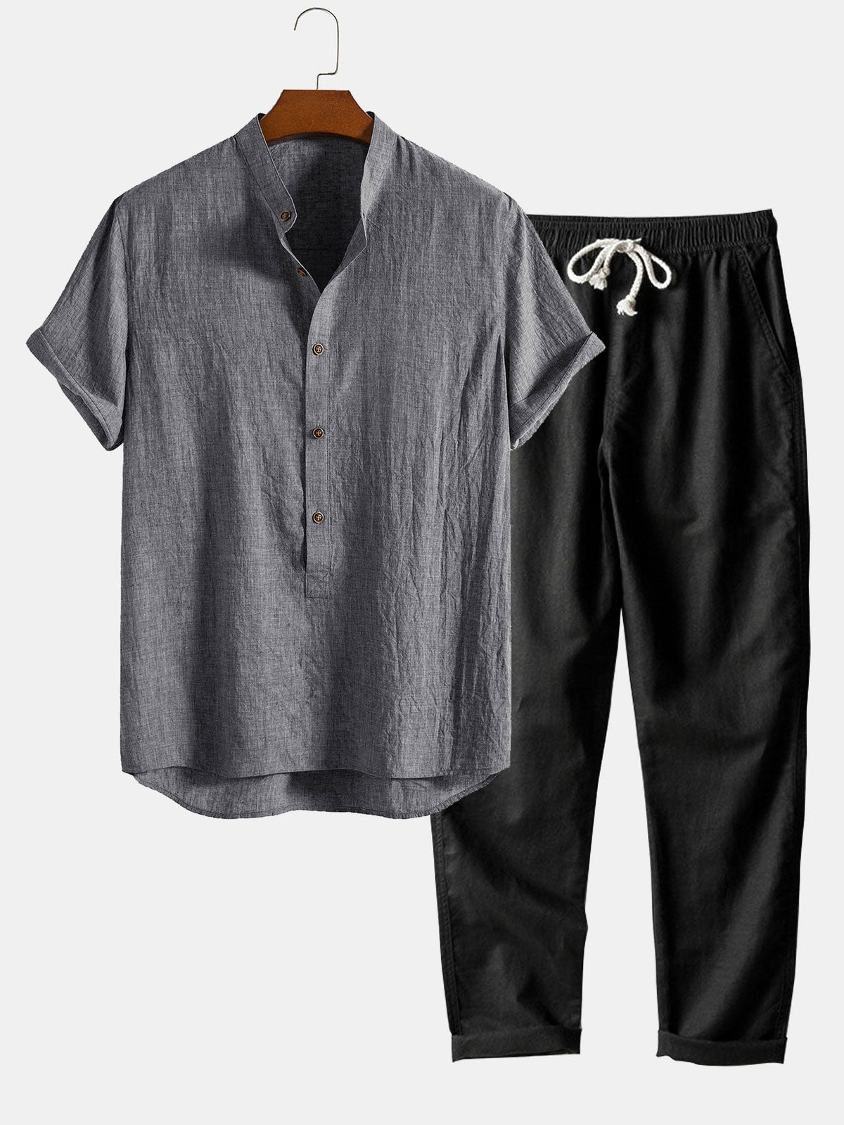 Men’s Short Sleeve Shirt and Shorts Set