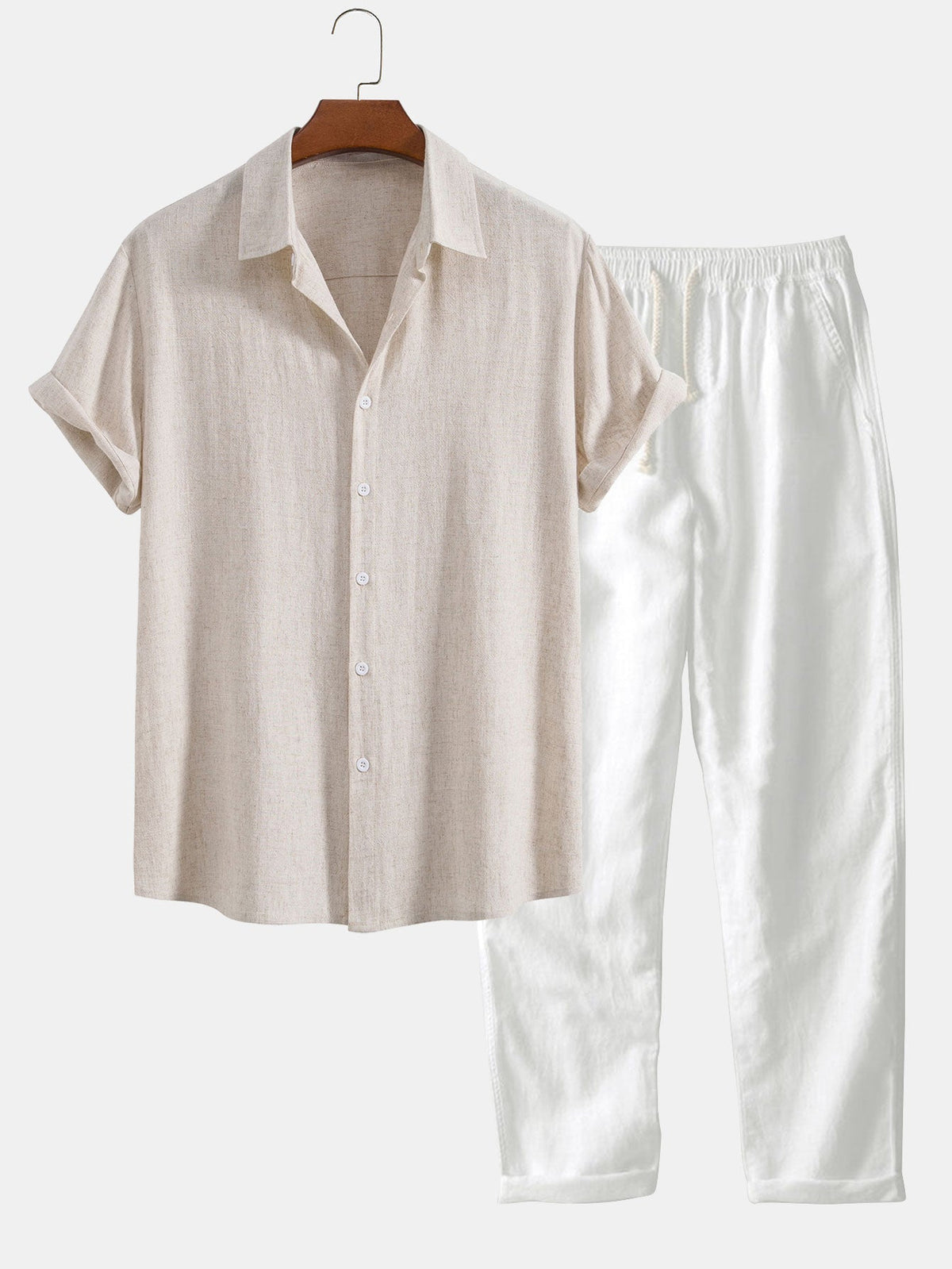 Men’s Short Sleeve Shirt and Shorts Set