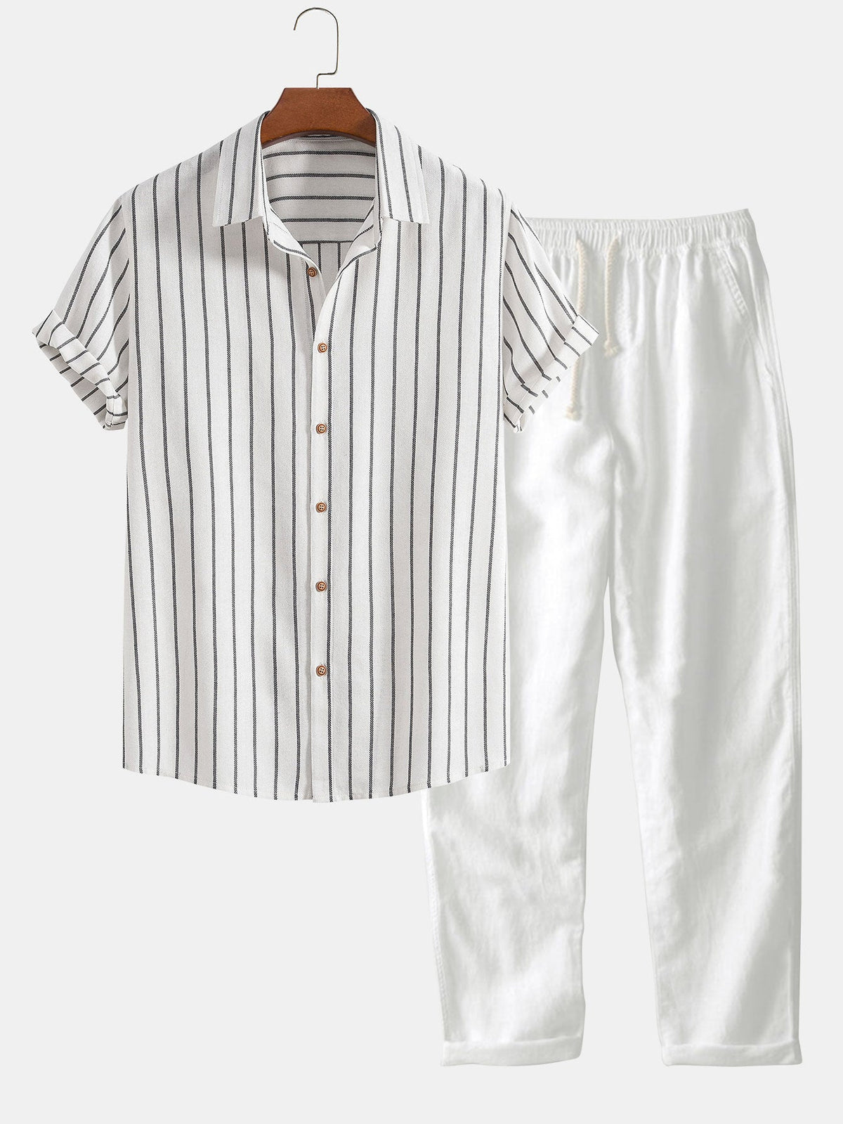 Men’s Short Sleeve Shirt and Shorts Set