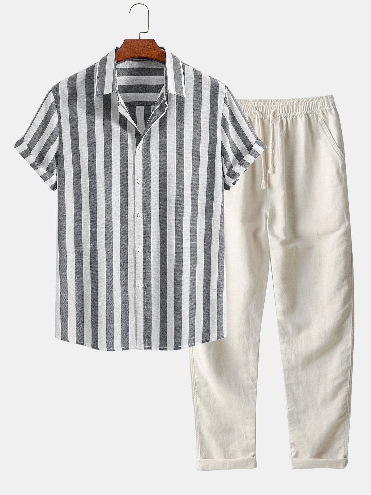 Men’s Short Sleeve Shirt and Shorts Set