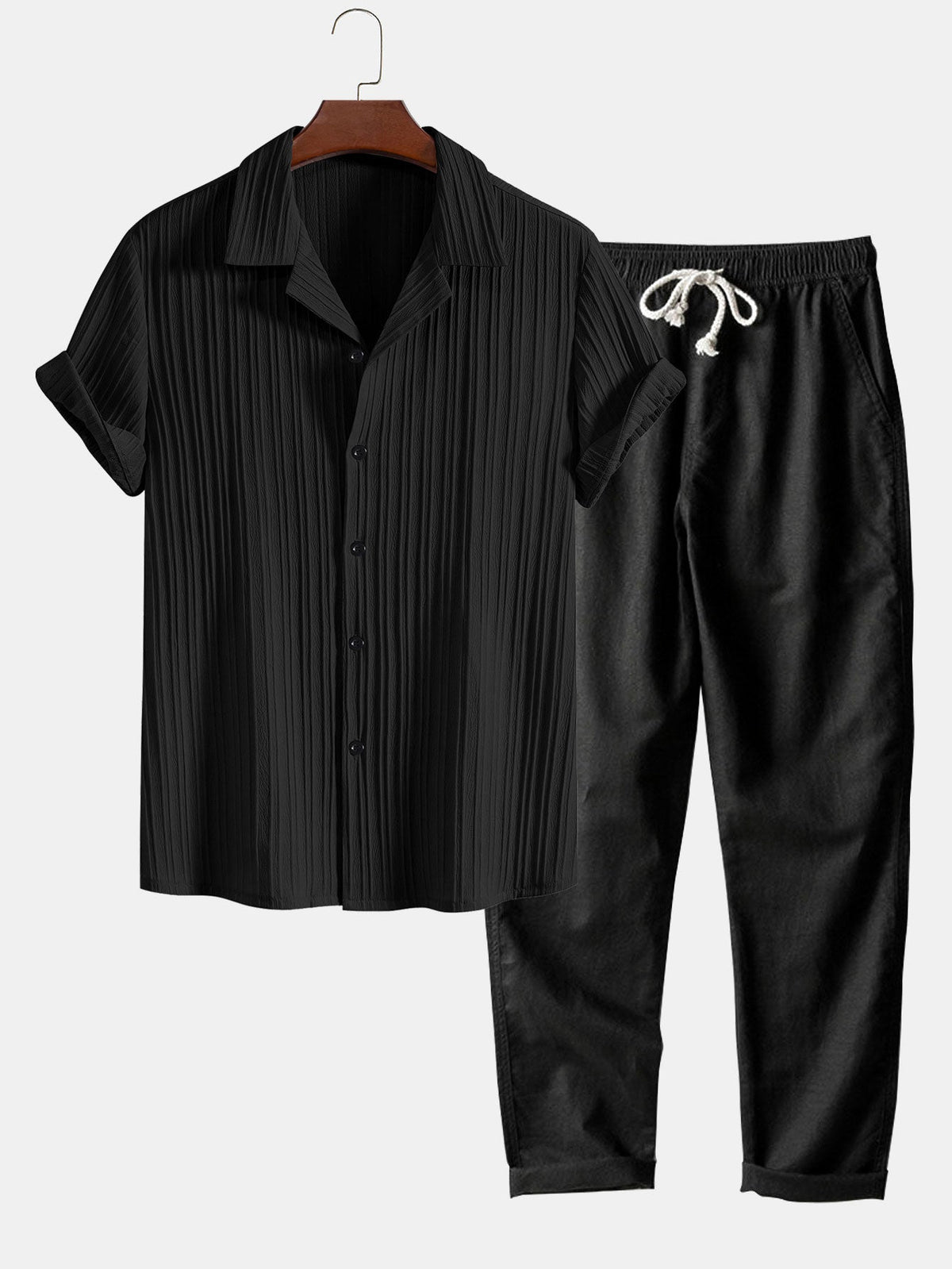 Men’s Short Sleeve Shirt and Shorts Set