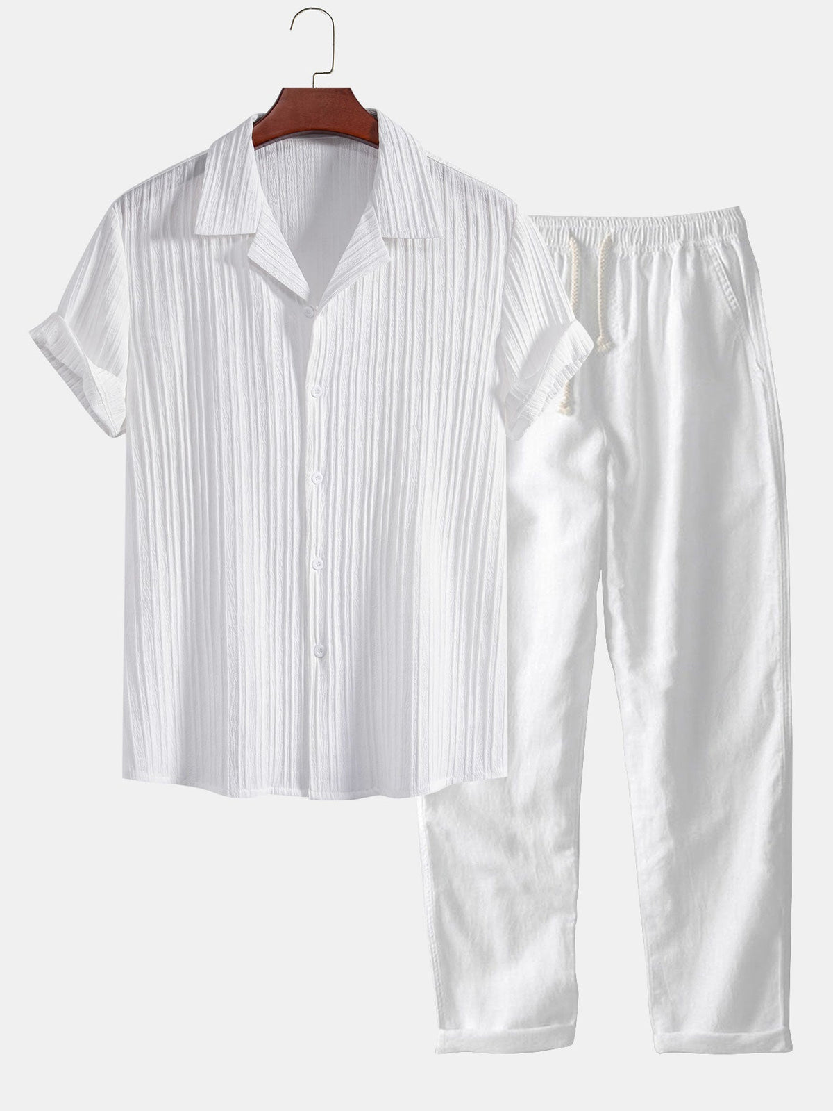 Men’s Short Sleeve Shirt and Shorts Set
