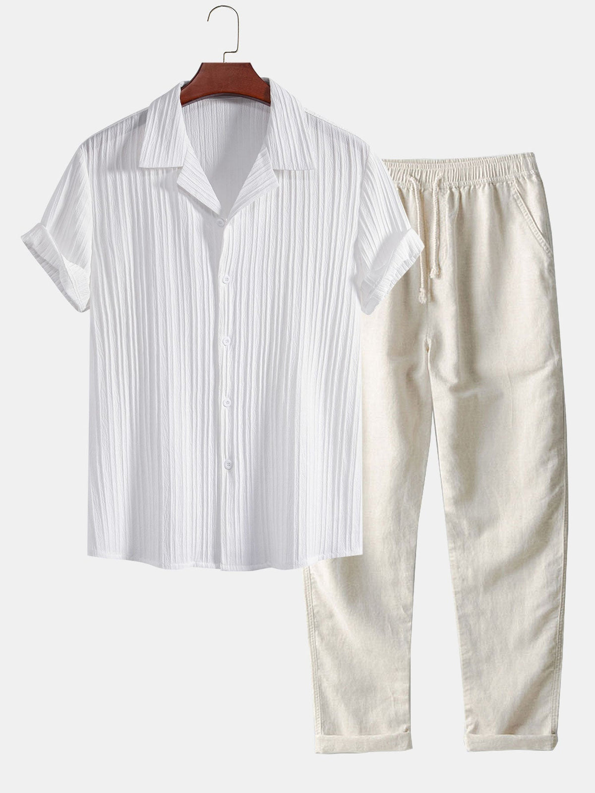 Men’s Short Sleeve Shirt and Shorts Set