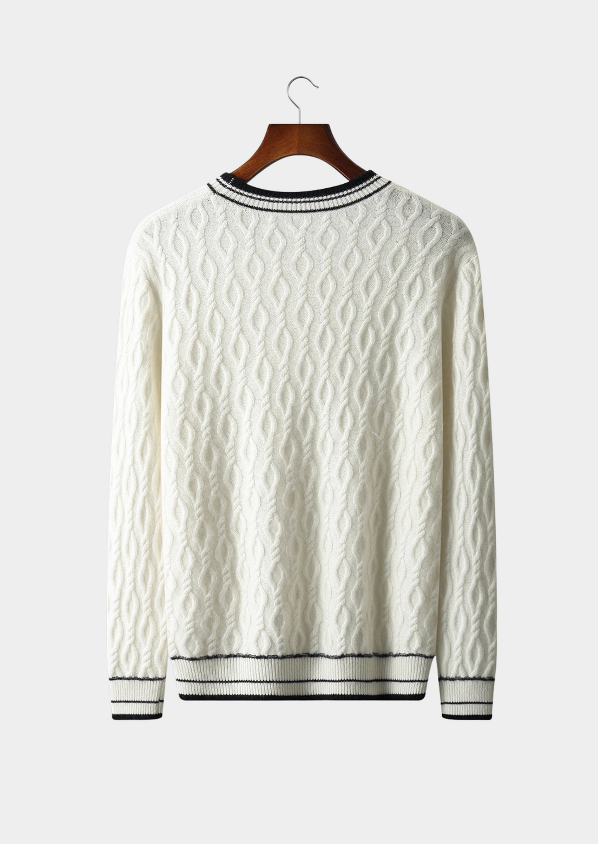 Men's WOOL JACQUARD CREWNECK