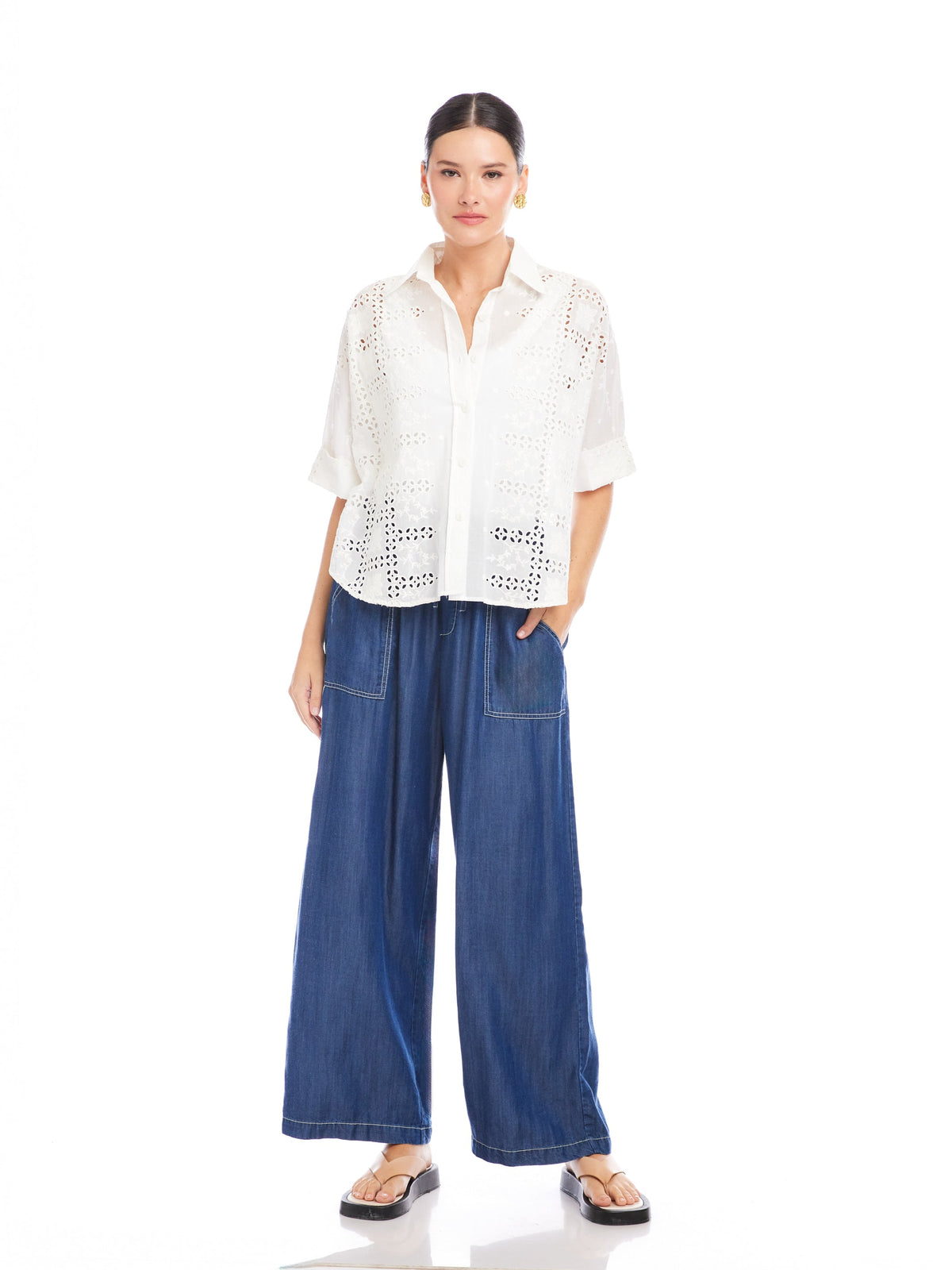 Women’s Eyelet Top