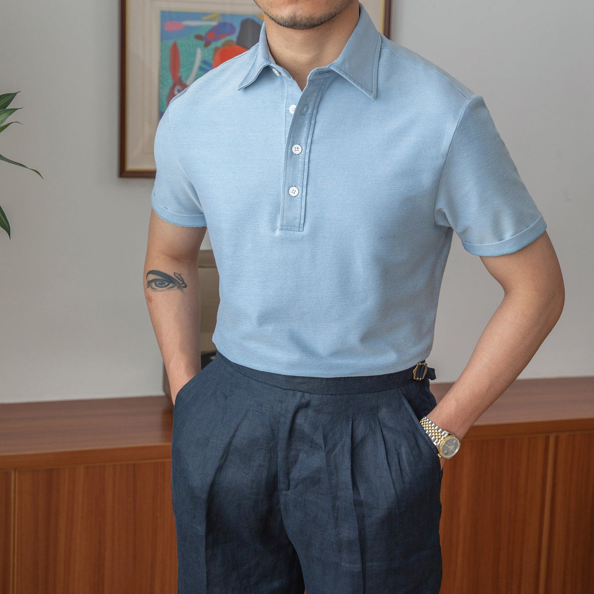 Men's Modern Collar Polo