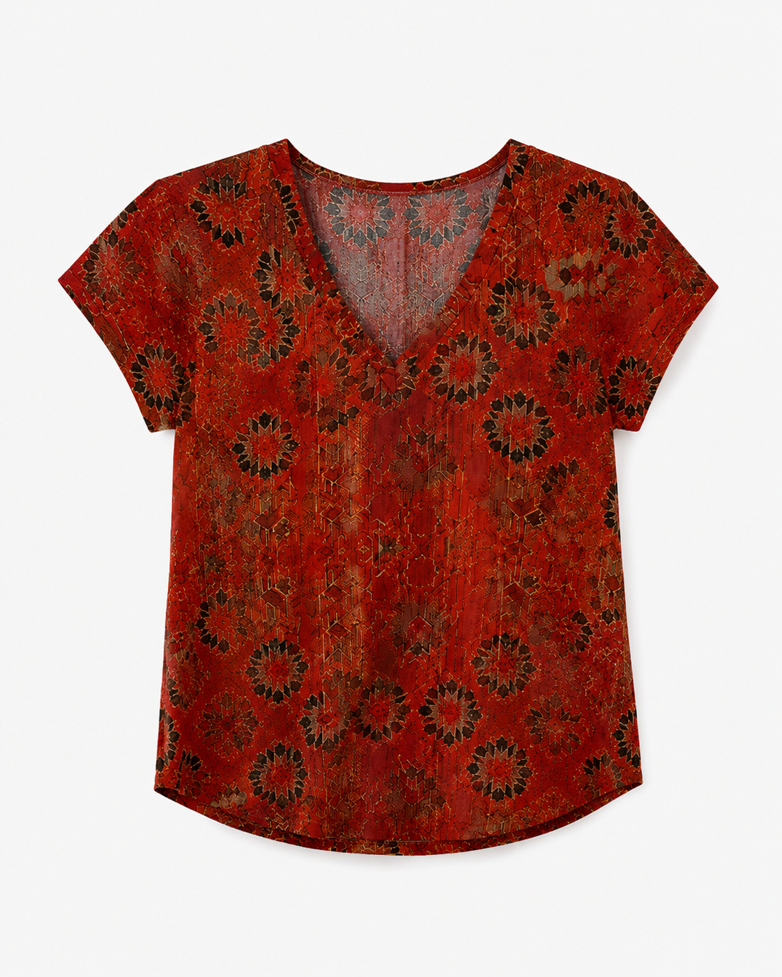 Women’s Vintage Floral Print Top