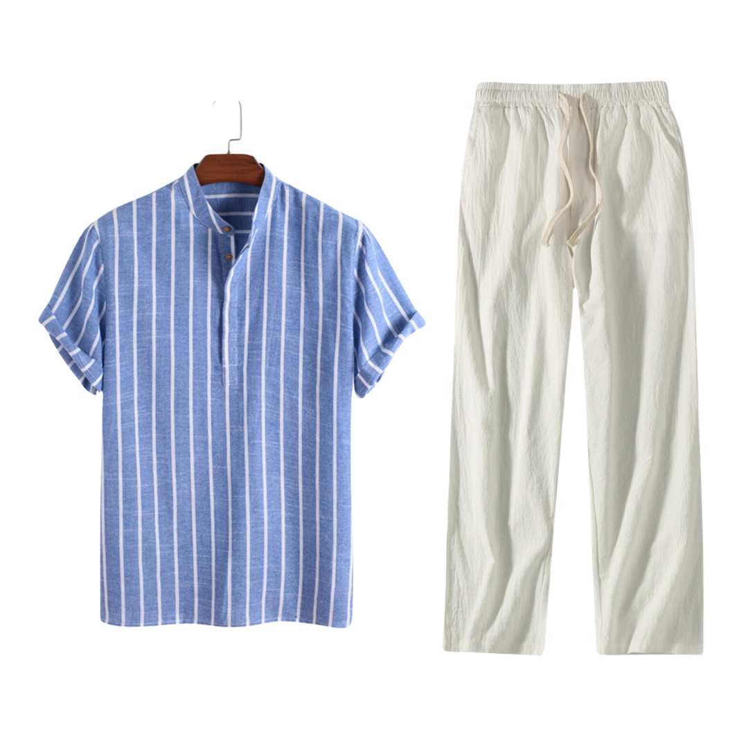 Men's Bora Linen-Inspired Matching Set