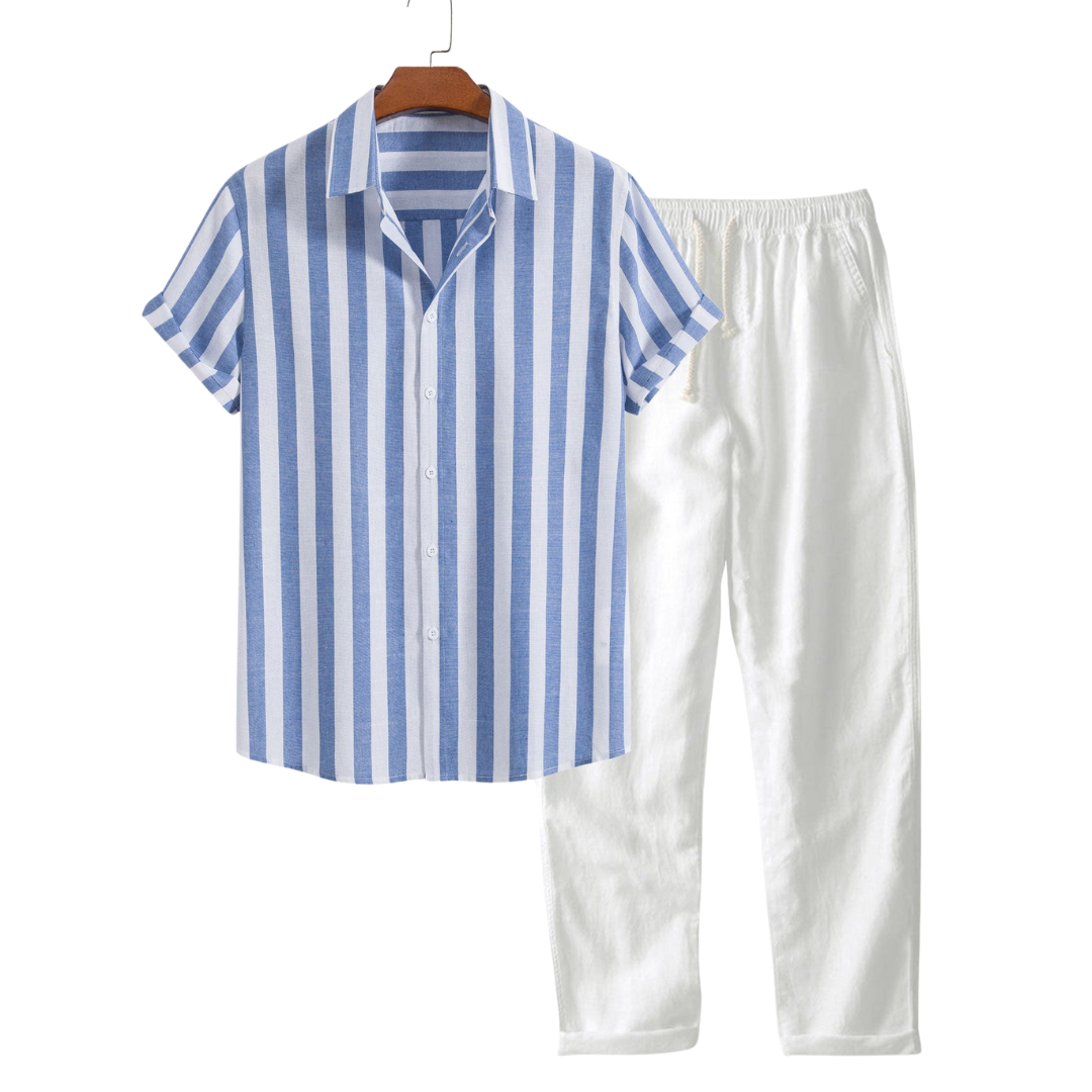 Men’s Short Sleeve Shirt and Shorts Set