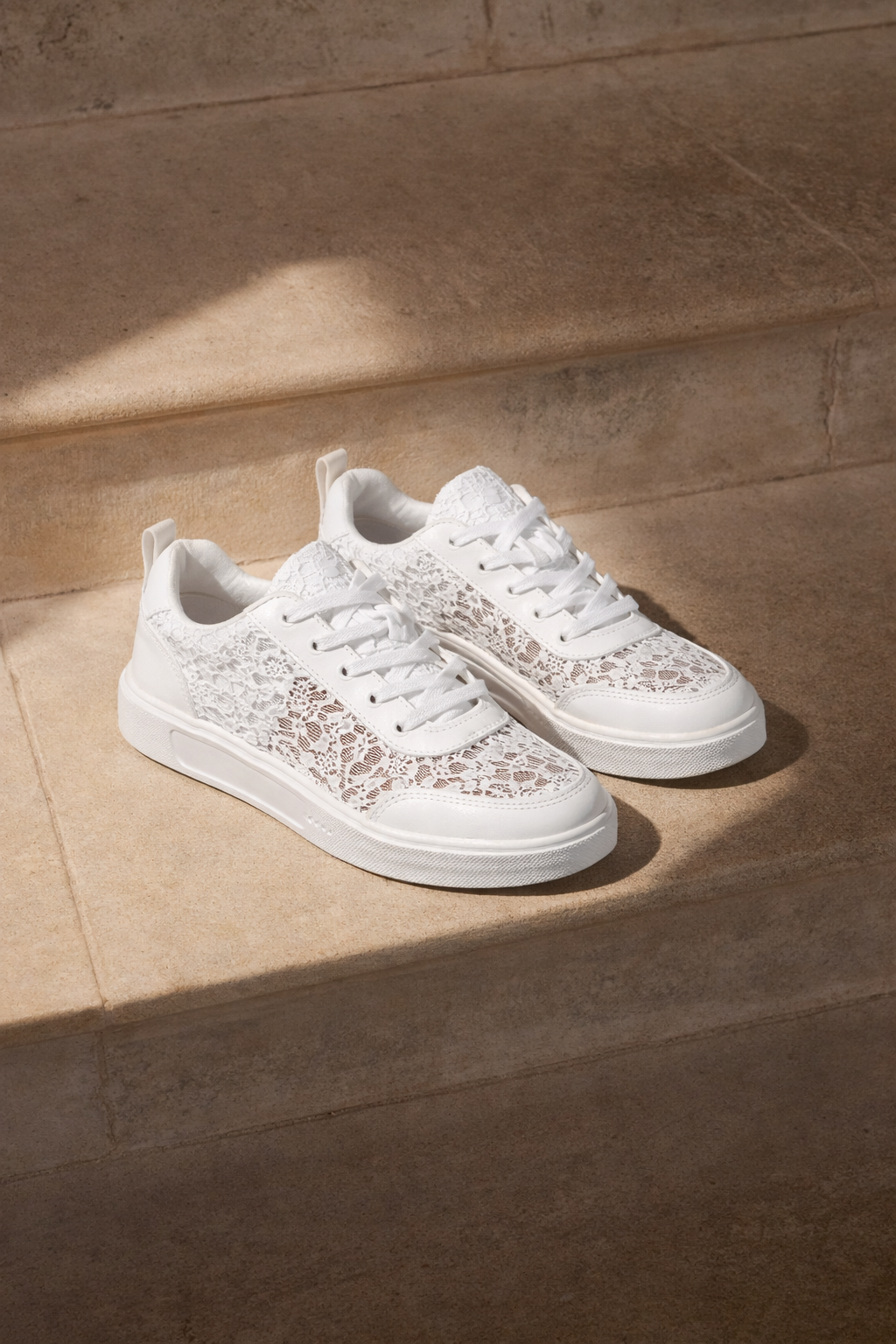 Women’s Floral Lace-Up Sneakers