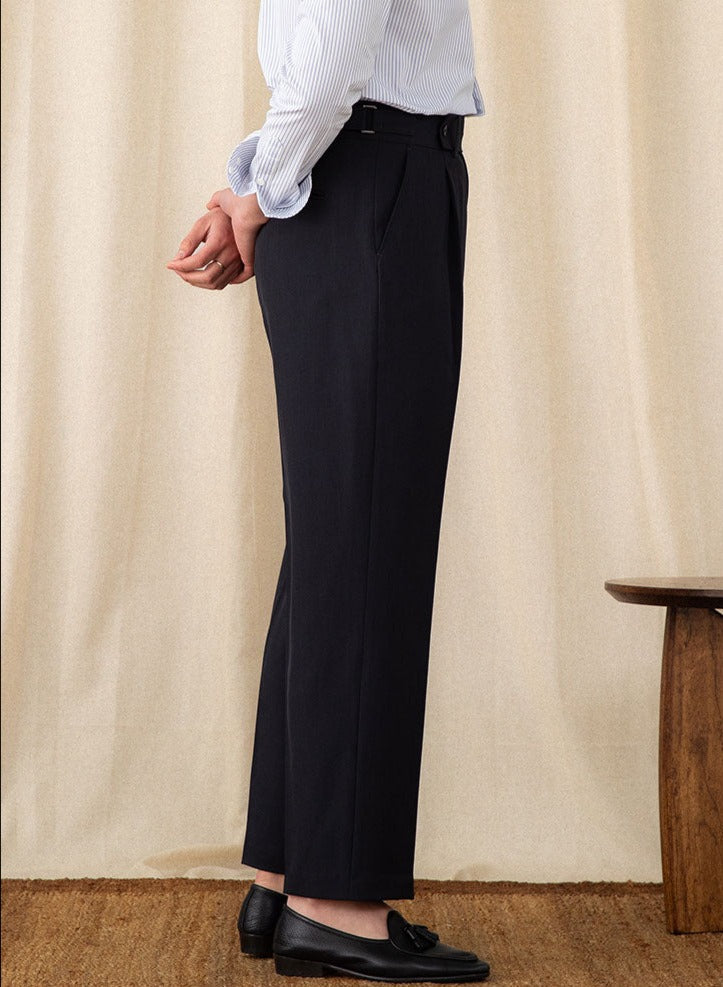 Men’s Pleated Straight Fit Trousers