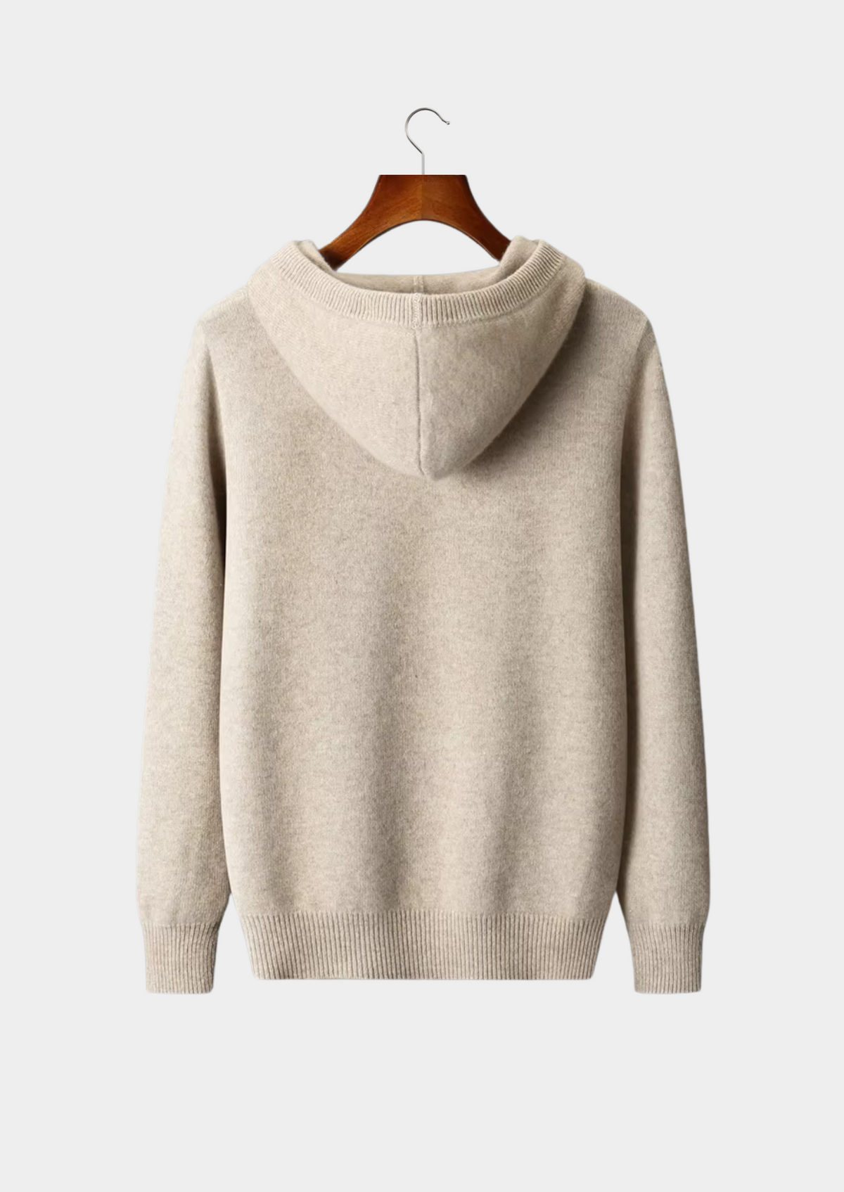 Men’s Wool Button-Up Hooded Sweater
