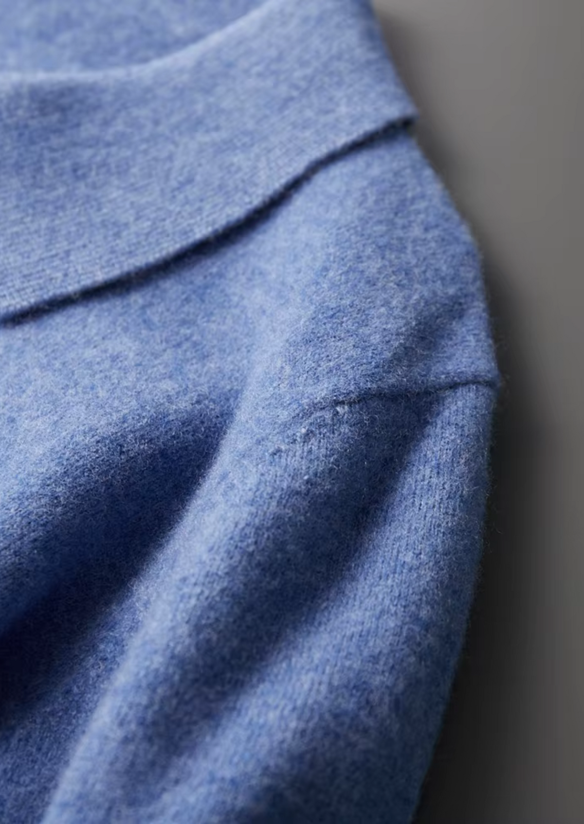 Men’s Wool Half-Zip Polo Shirt