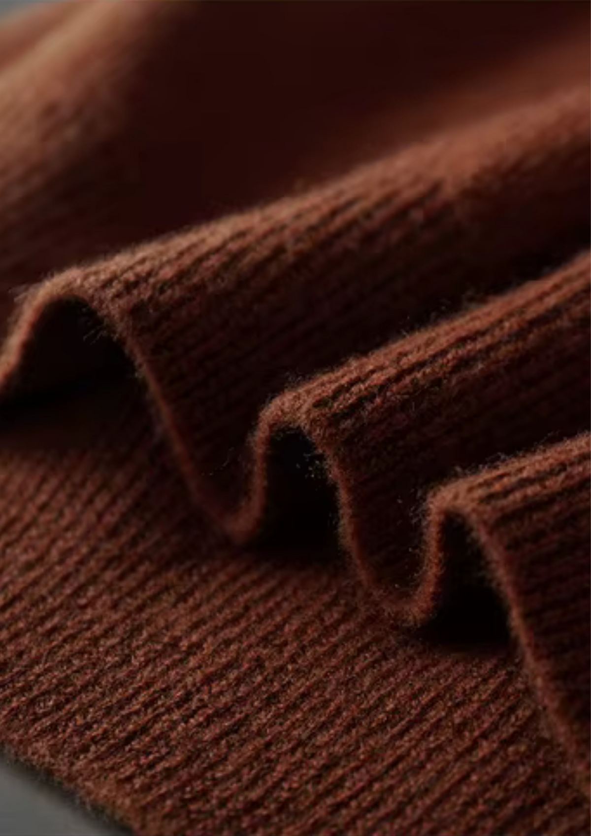 Men's WOOL RIBBED BUTTONLESS POLO