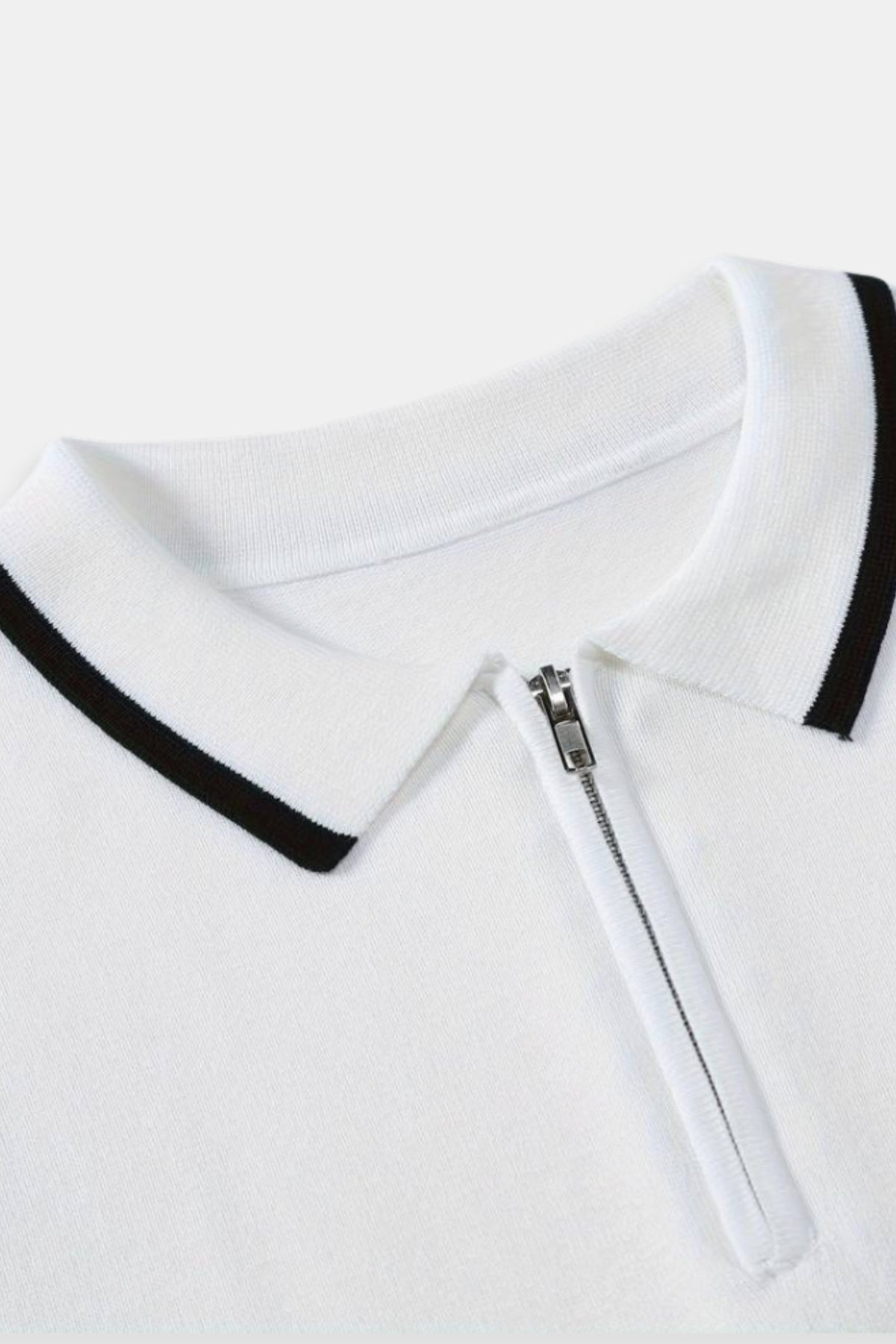 Belmont Knitted Quarter Zip Golf Polo