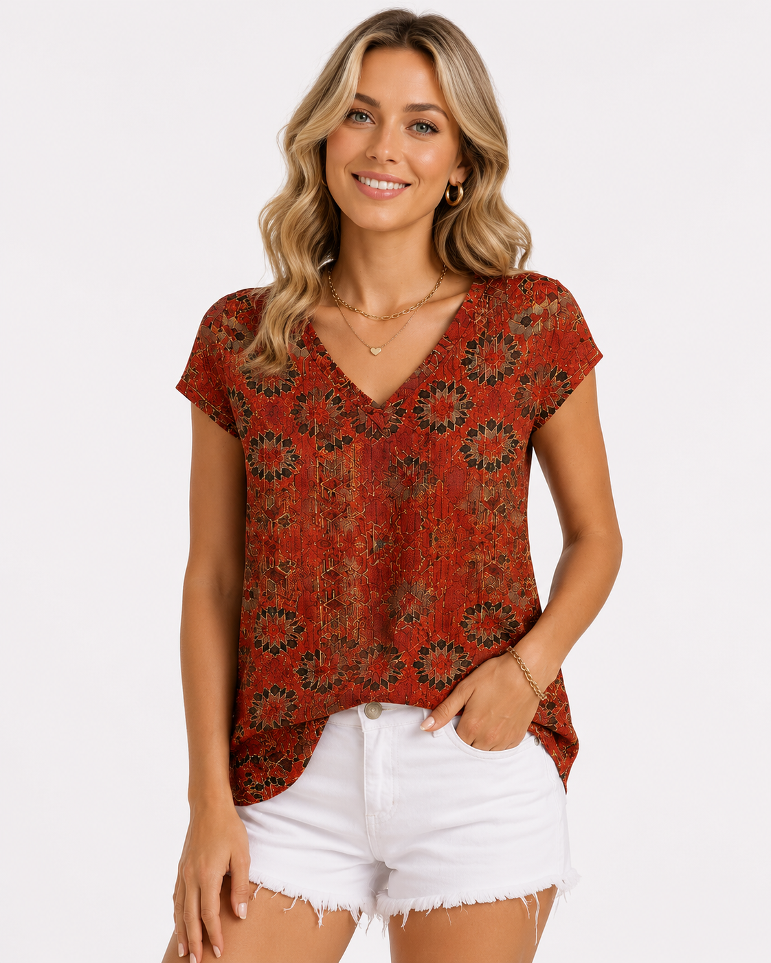 Women’s Vintage Floral Top