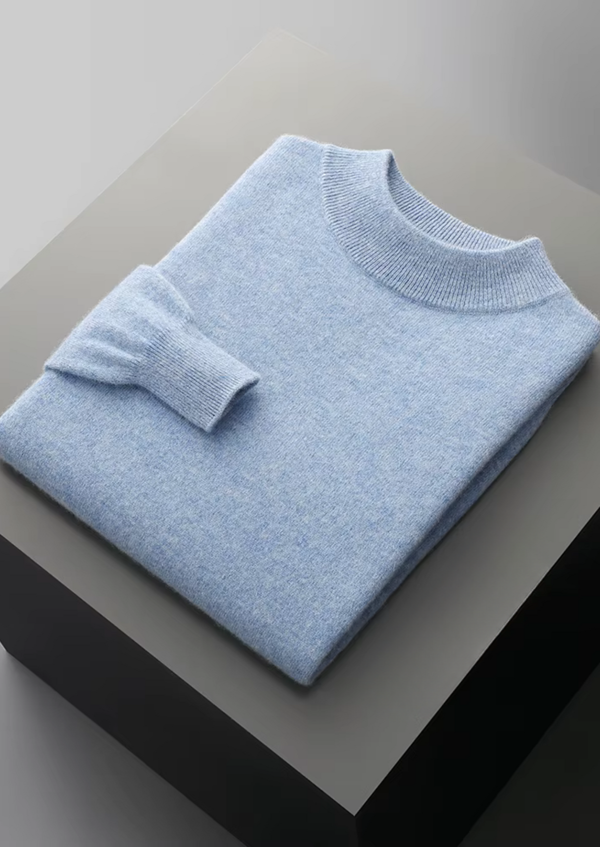 Men’s Wool Mock Neck Sweater