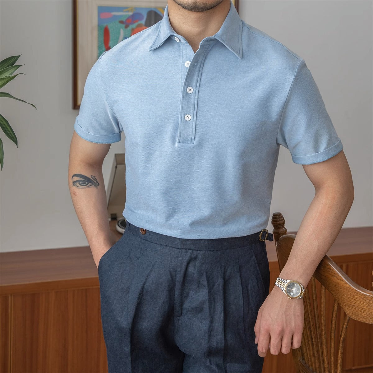 Men's Modern Collar Polo