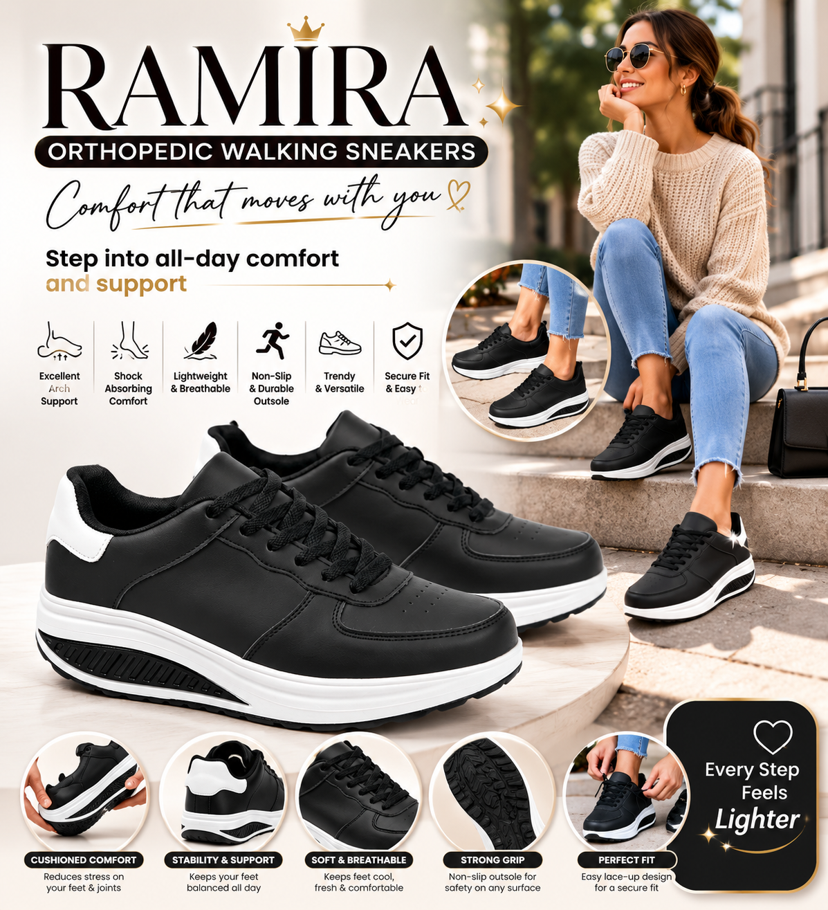 Women’s Orthopedic Walking Sneakers