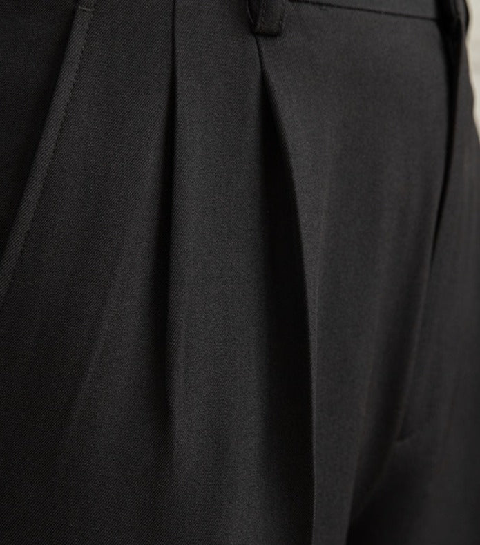 Men’s Double Pleated Straight Fit Trousers