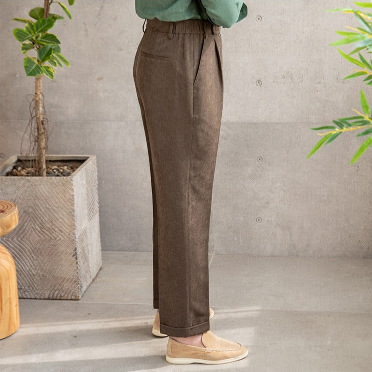 Men's Velvet Soft-Touch Trousers