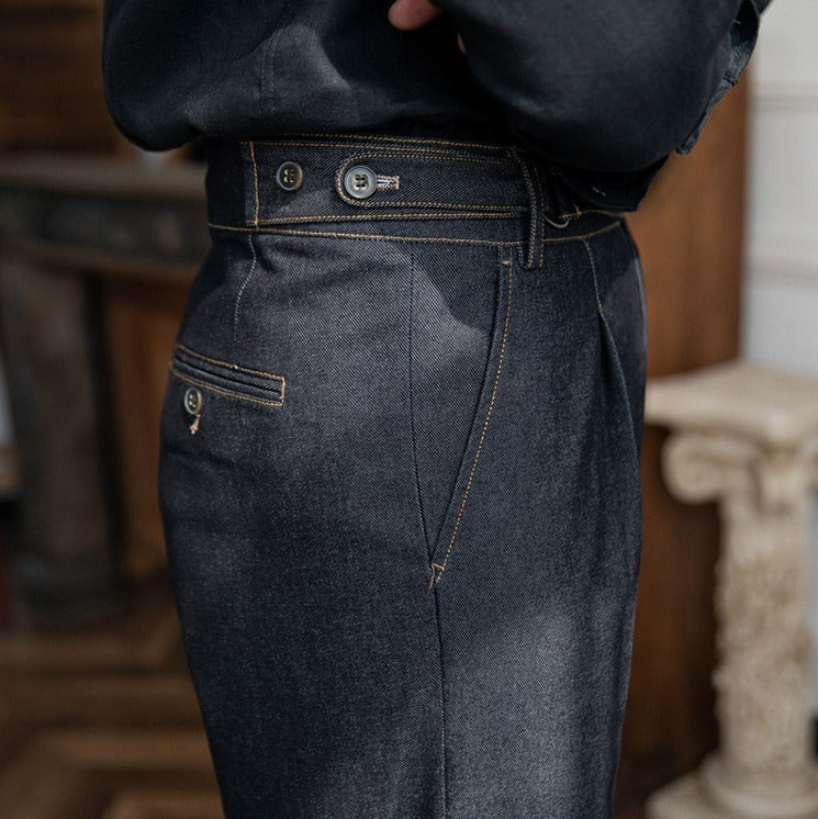 Men's Denim Straight-Fit Trousers