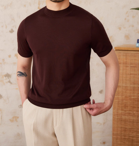 Men's SilkTouch Refined Mock Neck Knit Tee