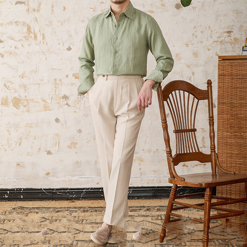 Men’s Linen Long Sleeve Shirt