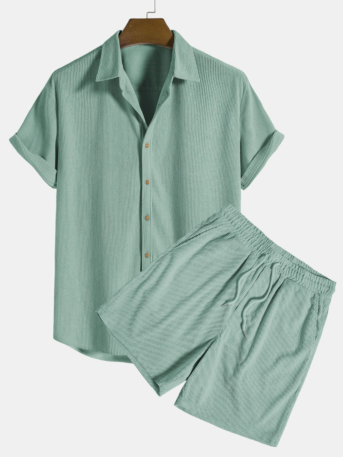 Men’s Short Sleeve Shirt and Shorts Set
