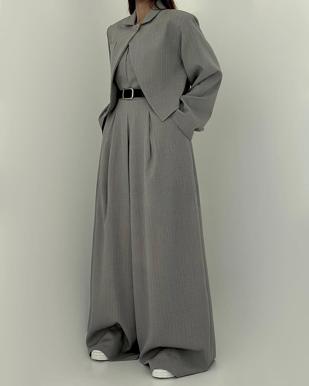 Women’s Strapless Blazer-Style Jumpsuit