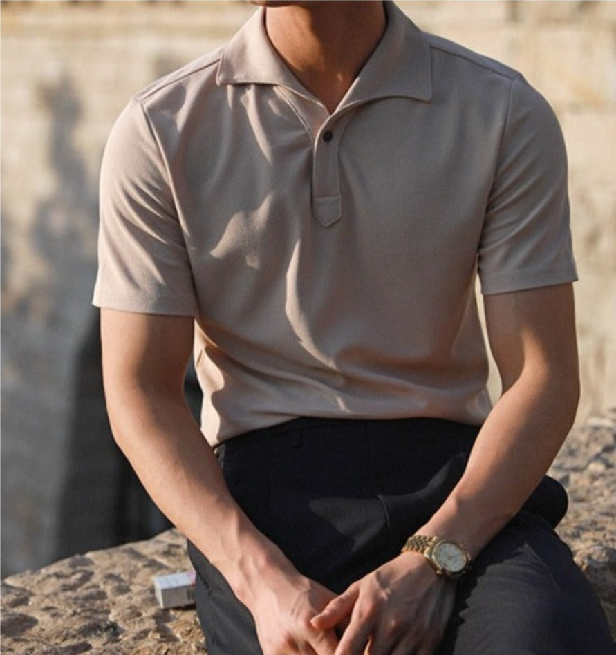Men’s One-Piece Collar Polo Shirt