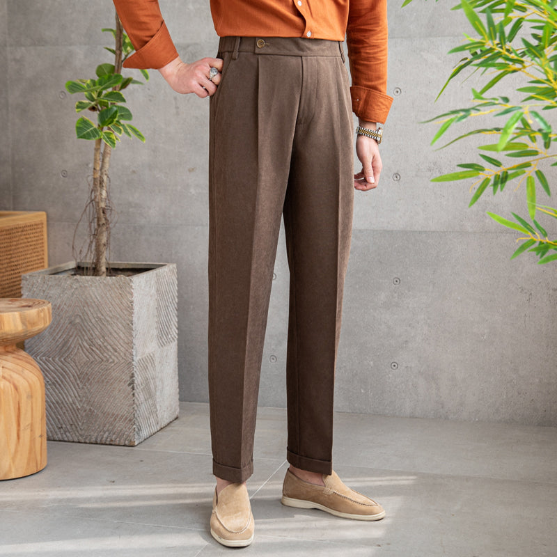 Men's Velvet Soft-Touch Trousers