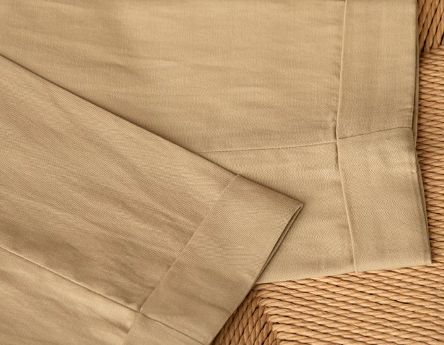 Men’s Cotton Linen Straight Fit Pleated Trousers