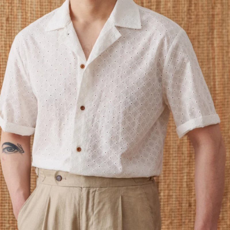 Men’s Patterned Short Sleeve Shirt