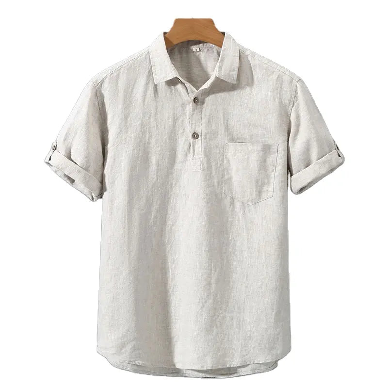 Men’s Linen Polo Shirt