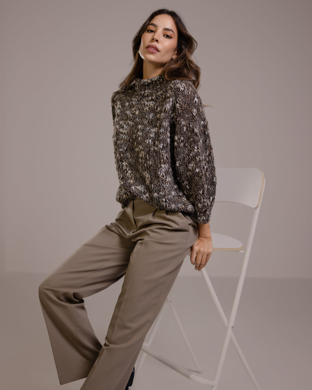 Women's Mink Mockneck Sweater