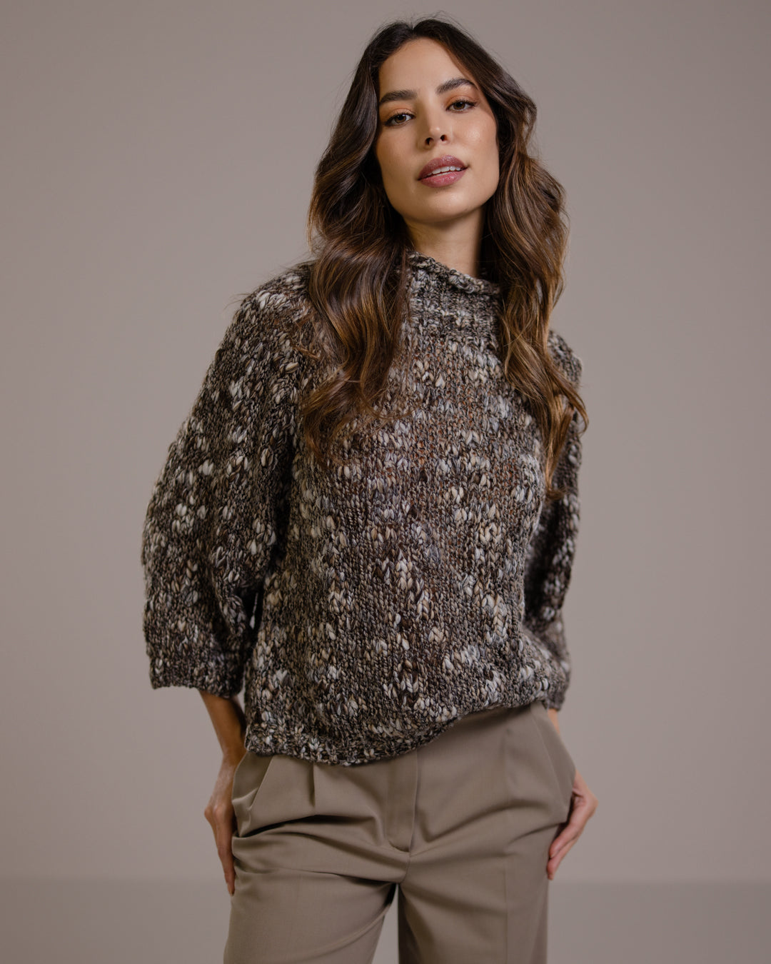 Women's Mink Mockneck Sweater