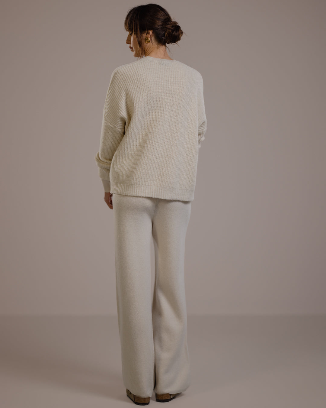 Women's Light Beige Open Cardigan