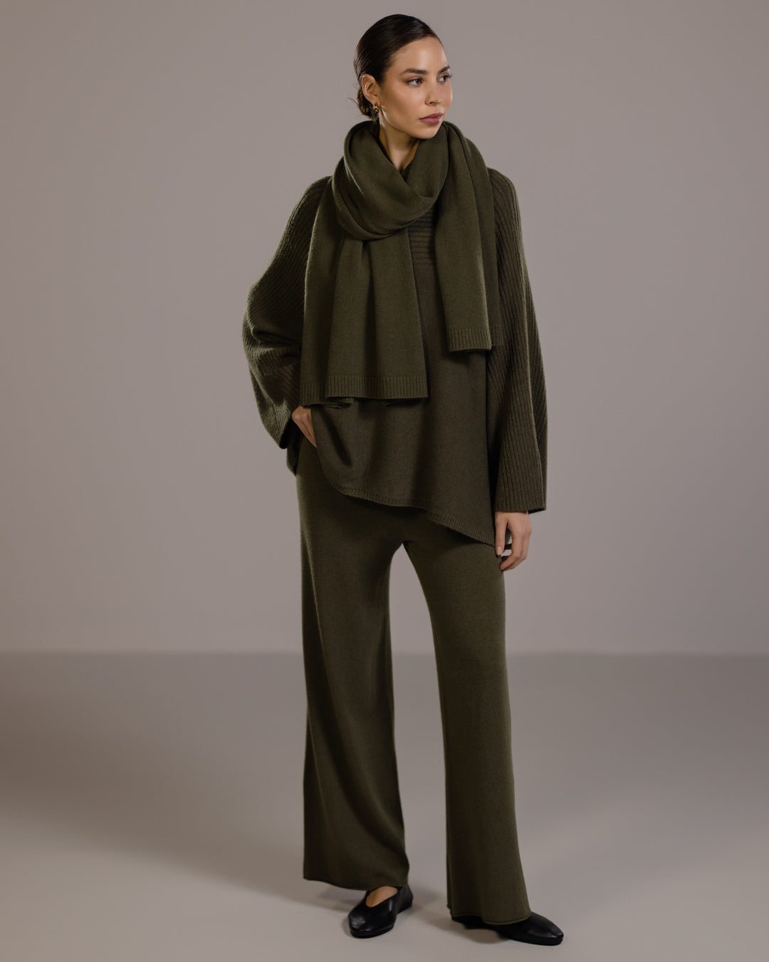 Women's Khaki Pull-On Pants, Casual Trousers