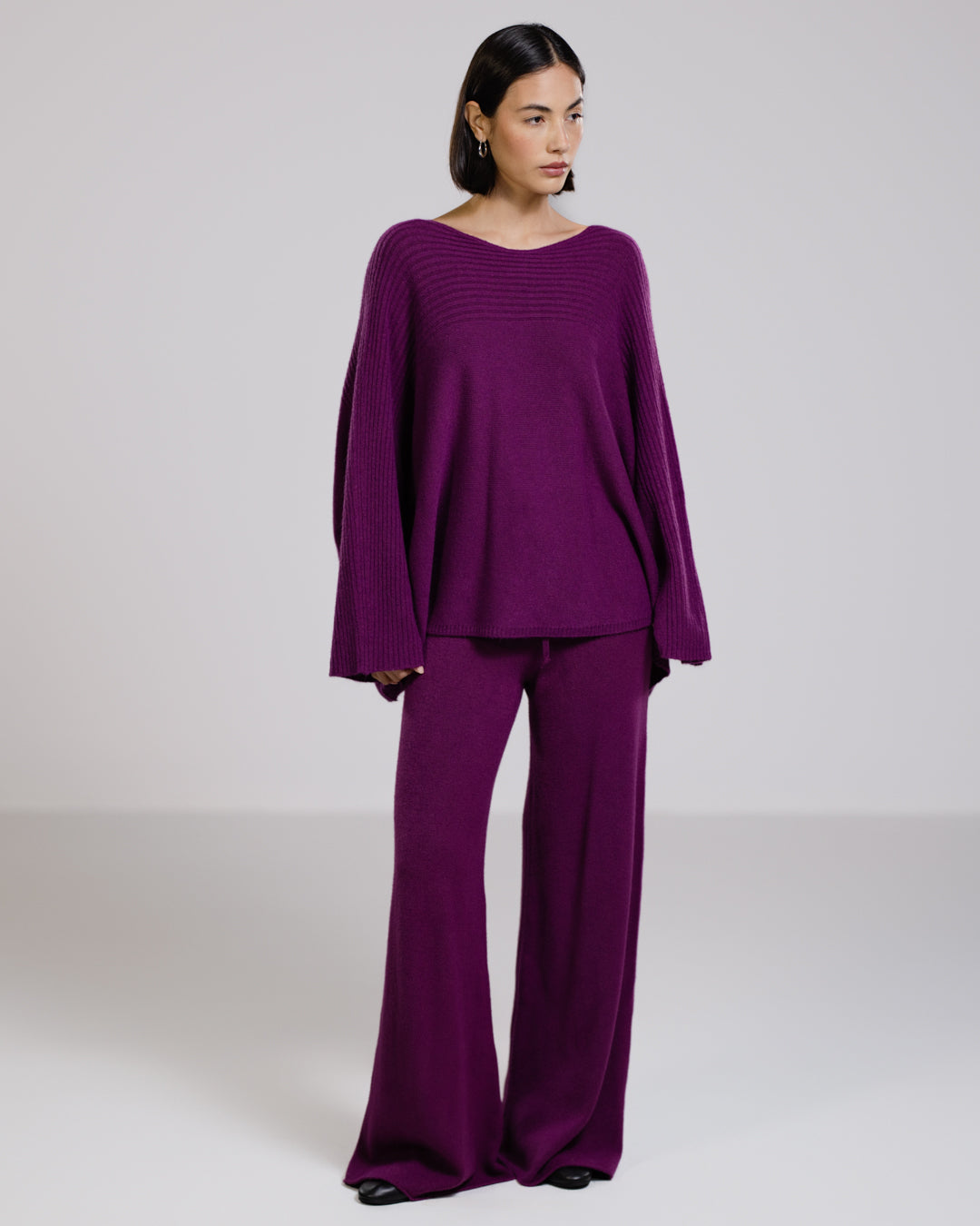 Women's Violet Relaxed-Fit Pants