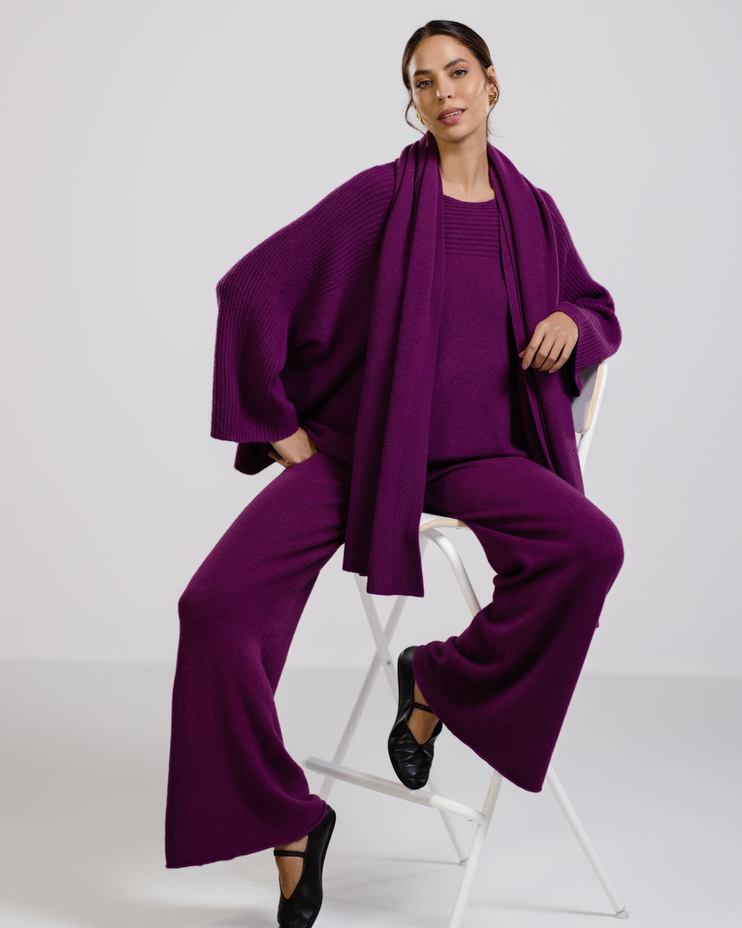Women's Violet Relaxed-Fit Pants