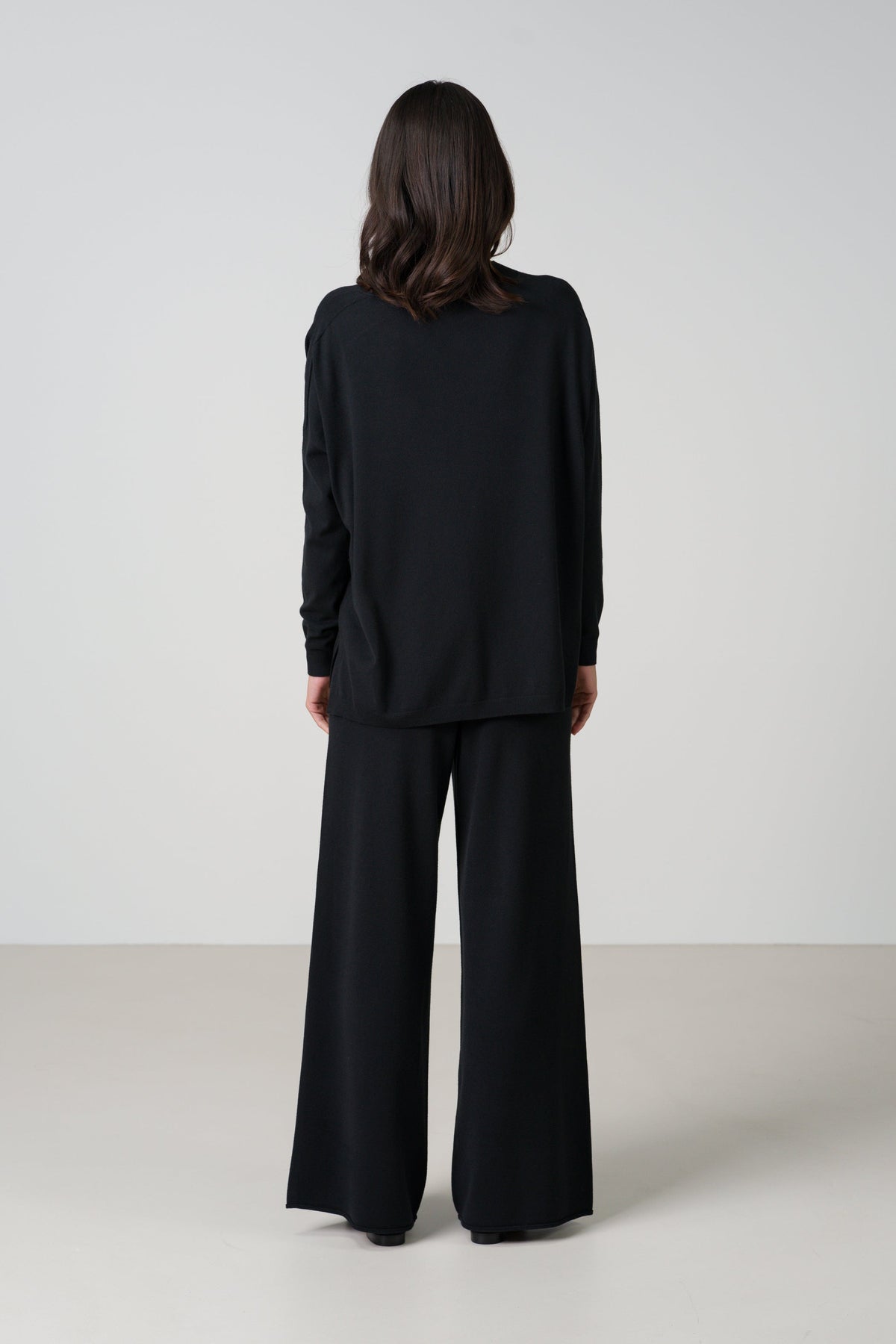 Women's Black V-Neck Sweater