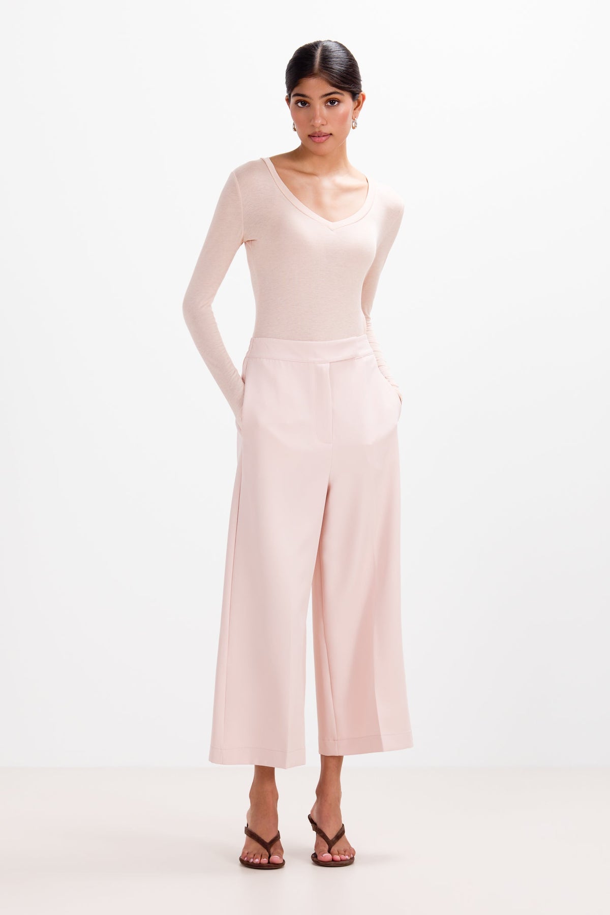 Women's Blush V-Neck Lightweight Top