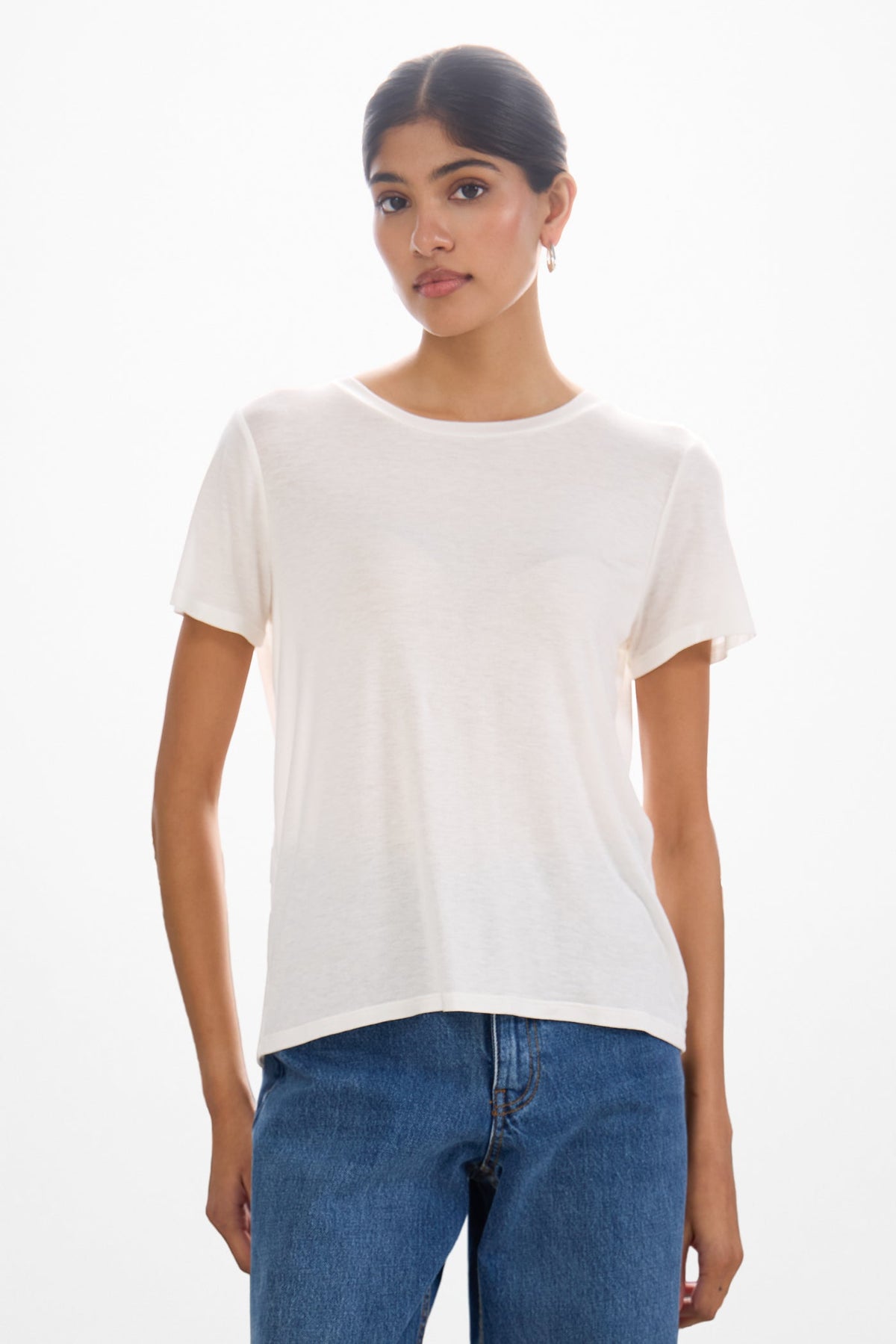Women's White Lightweight T-Shirt