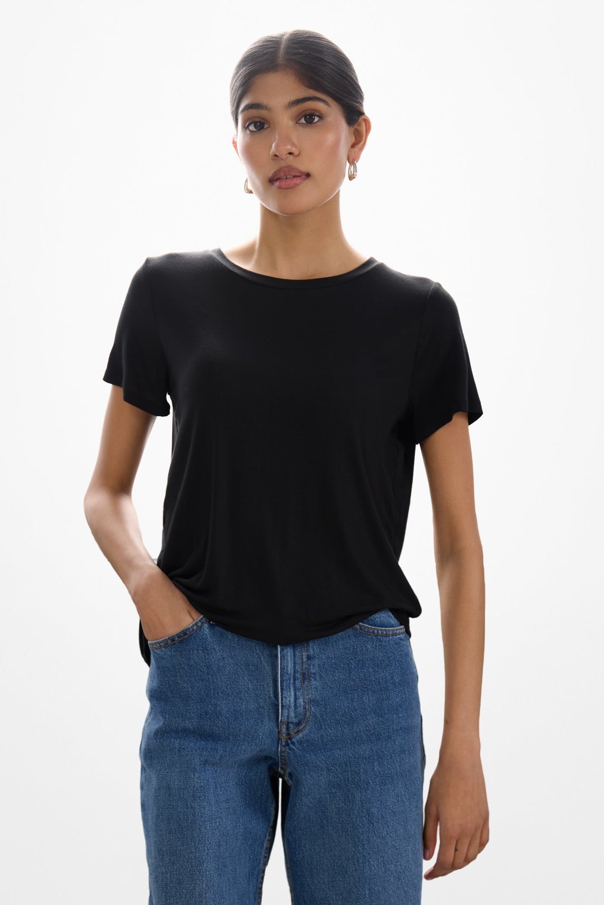 Women's Black Lightweight T-Shirt