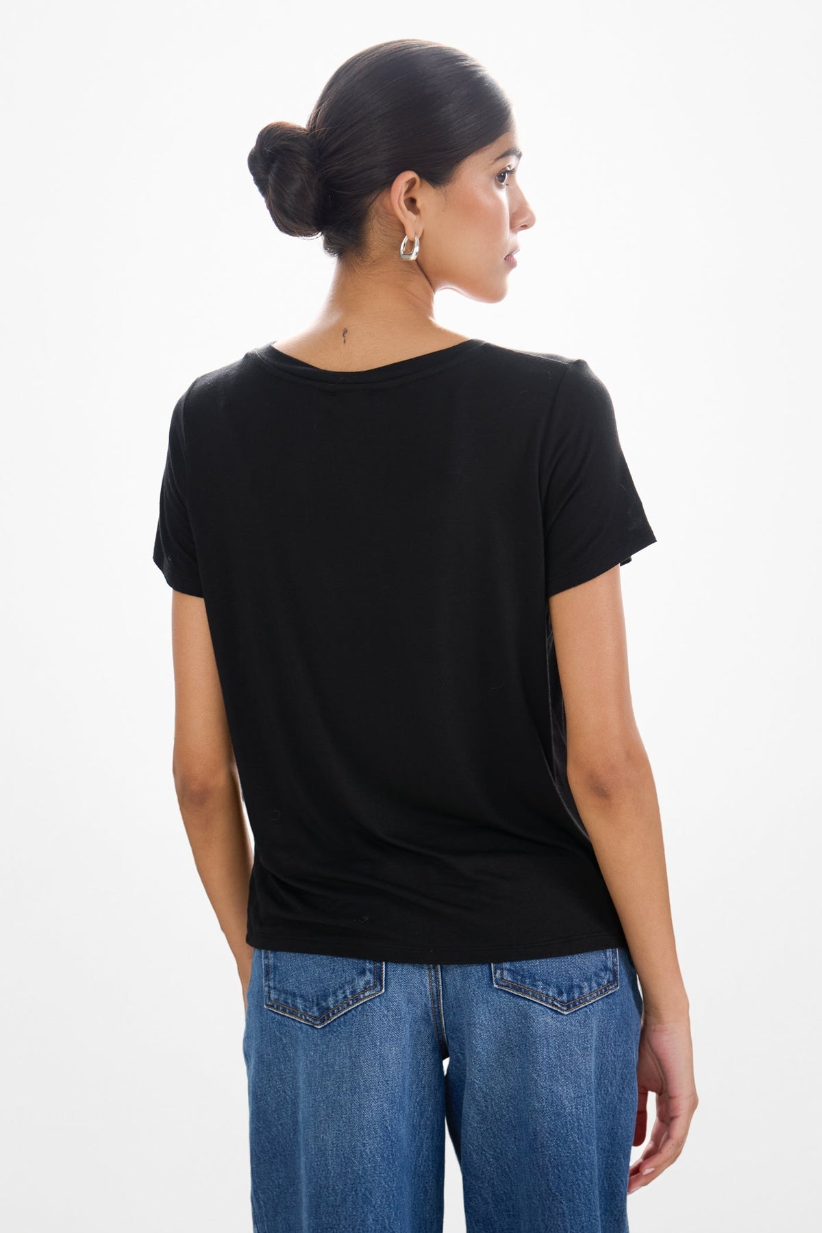 Women's Black Lightweight T-Shirt