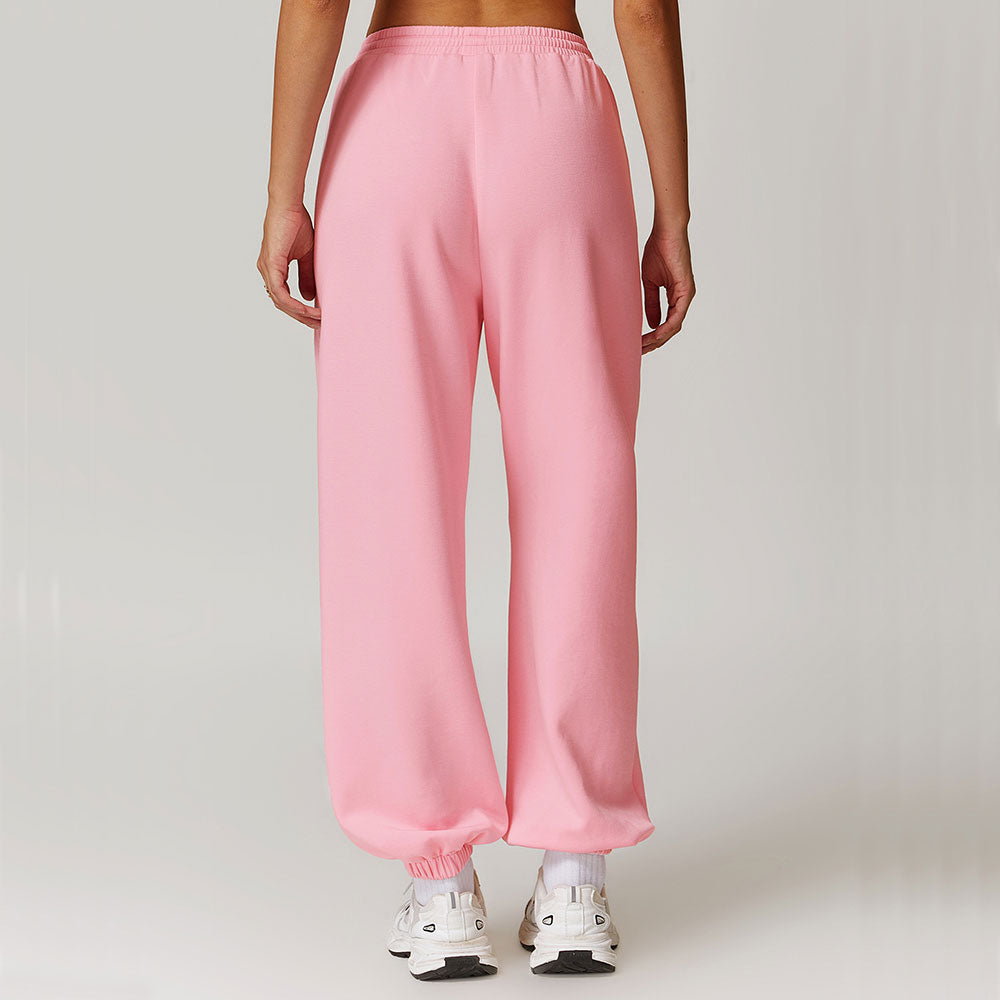 Women's Jogger Pants with Drawstring and Cuffed Ankles, Breathable, Comfortable for Casual Wear and Training