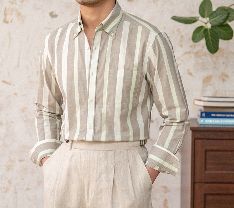 Men's Arezzo Classic Striped Cotton Shirt