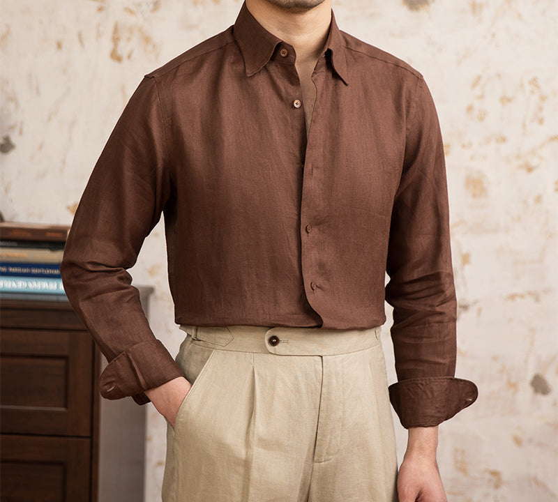 Men’s Linen Long Sleeve Shirt